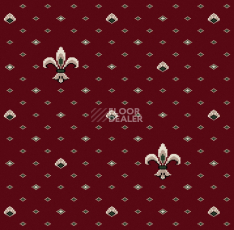 Ковролин Виктория 01 (лилия) Red фото 1 | FLOORDEALER